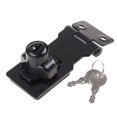 thumbnail image 1 of EIGTHTAIL Twist Knob Keyed Locking Hasp Padlock Set for Cabinets Security Door Van Lock, 1 of 21