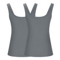 thumbnail image 4 of Timegard Camisole pour Femmes 2 Pcs Grande Taille Col Rond Sans Manches Coupe Ajustée Confortable Décontractée Débardeur, 4 of 4