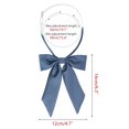 thumbnail image 2 of INSPIRE CHIC Women's Bow Ties Solid Color Western Ribbon Pre-Tied Bowties Royal Blue One Size, 2 of 6