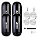 thumbnail image 3 of Leader Accessories Hole Through Middle Ribbed Inflatable Black 8''x20'' Boat Fender Pack of 4 Includes 3/8'' Fender Lines Pack od 4 and Pump to Inflate, 3 of 4