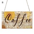 thumbnail image 4 of YAOMOBB Hanging Plaque Exquisite Front Door Sign Lanyard Design Coffee Bar Hanging Plaque with Smooth Edges 1 Piece, 4 of 7