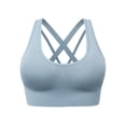 thumbnail image 1 of Tumotour Sports Bra for Women No Underwire Criss-Cross Back Push Up Bra Seamless Soft High Impact Workout Bra Full Coverage Supportive Comfort Everyday Bra for Running Fitness Daily Life Yoga Lounging, 1 of 8