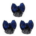 thumbnail image 3 of Decodeary Professional Hair Plate Mesh Pocket Practical Snood Net Elegant And Professional Gold rim -  Blue 3Set, 3 of 6
