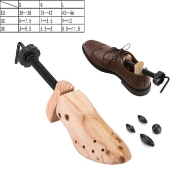 1X Hommes Femmes Élargisseur de Chaussures en Bois Sculpteur Arbre Ajustable 2 Voies Expanseur de Chaussures Professionnel