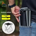 thumbnail image 4 of Tabouret de Camping Pliable en Alliage d'Aluminium Léger de Qualité Supérieure – Chaise Portable Robuste pour la Pêche en Plein Air, la Randonnée, les Voyages et l'Entraînement, Conception Compacte Gain de Place, Construction Robuste, Doré (Grand, 4 of 6