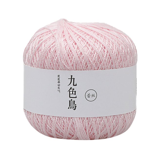JUNWELL Lace Thread Diy Woven Cotton Fine Cotton Thread Crochet Yarn 8th