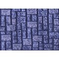 thumbnail image 1 of Ahgly Company Machine Washable Indoor Rectangle Transitional Blue Area Rugs, 2' x 5', 1 of 7