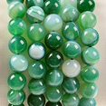 thumbnail image 4 of Natural Healing Power Gemstone Crystal Beads Unisex Adjustable Macrame Bracelets 8mm,Agate Green, 4 of 4