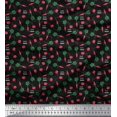 thumbnail image 1 of Soimoi Polyester Crepe Fabric Text,Tomato & Carrot Vegetable Print Sewing Fabric Yard 52 Inch Wide, 1 of 3