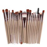 EARKITY 20 Pcs Makeup Brush Set Outils Maquillage Kit de toilette Kit de brosse de maquillage de laine,Brushes de maquillage Artisan Easel Elite Cosmetics Make up Brosse Set, Ensemble complet de brosses de maquillage, 2024 Solde des ventes