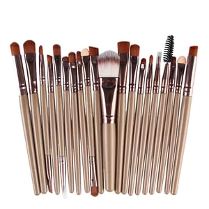 EARKITY 20 Pcs Makeup Brush Set Outils Maquillage Kit de toilette Kit de brosse de maquillage de laine,Brushes de maquillage Artisan Easel Elite Cosmetics Make up Brosse Set, Ensemble complet de brosses de maquillage, 2024 Solde des ventes