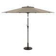 thumbnail image 2 of HOMETRENDS 9 ft. Round Push-Up Market Patio Umbrella, Weathered Teak, 2 of 9