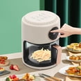 thumbnail image 3 of Viewable Airy Fryer,Transparent Glass Fry Bowl with 8 Preset Modes 31.5 Inch Power Cord Touchscreen Digital Display and Good Heat Dissipation Stainless Steel Grill Cylinder Air Fryer for Homes Etc, 3 of 9