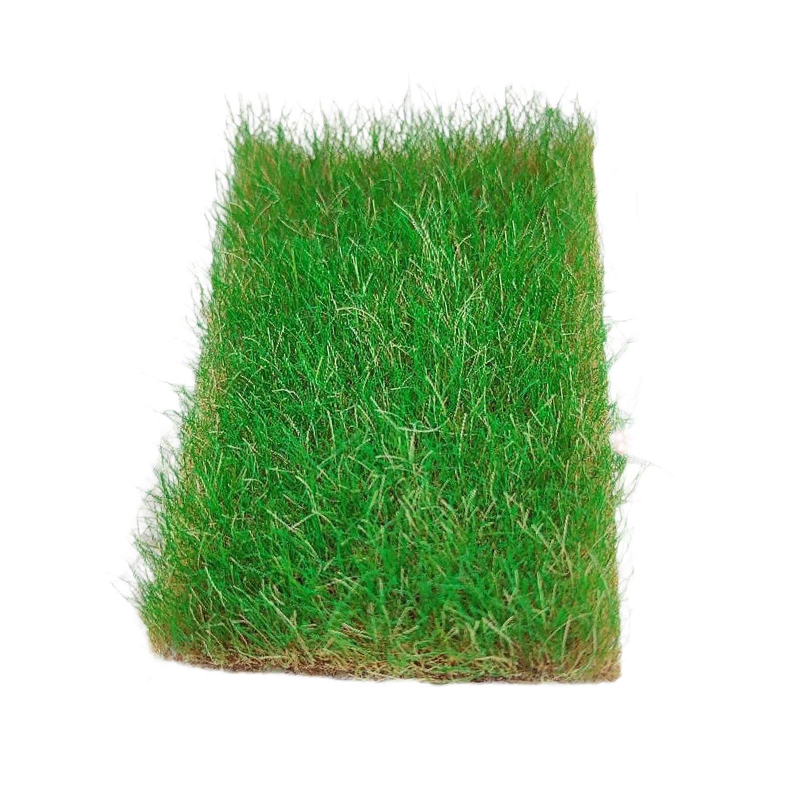 MERIGLARE Static Grass Tuft Model Hand Torn Lawn Tufts for Sand Table Railway Building Summer Green