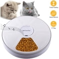 thumbnail image 1 of 6-meals Automatic Cat Feeder - Auto Pet Feeder with Digital Timer Dry and Music Calling For Dogs, Cats, Rabbit and Small Animals, 1 of 7
