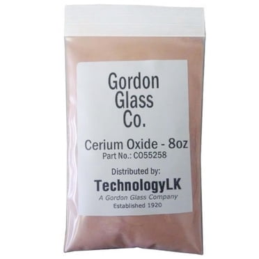 Gordon GlassÂ® Cerium Oxide High Grade Polishing Powder - 8 Oz