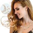 thumbnail image 1 of EGNMCR Ensemble de Bijoux de Mode pour Femmes 5 Pcs Accessoires Bijoux en Or Bijoux 5 Pcs, 1 of 9