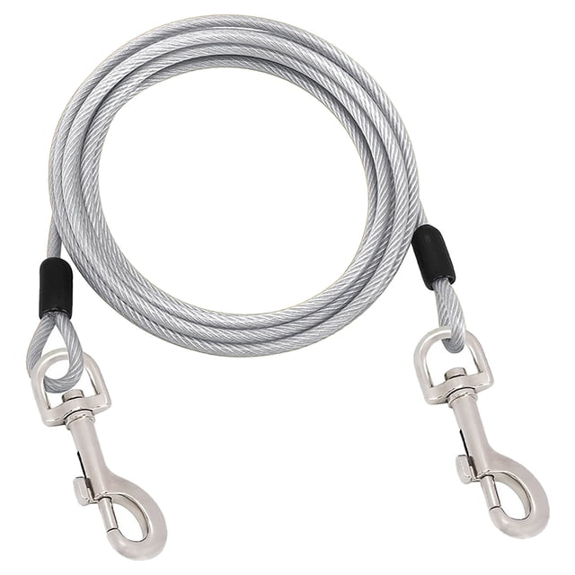Heavy Duty Dog Tie Out Leash with Swivel for Large Dogs Outdoor Yard Camping Runner Secure Tethering