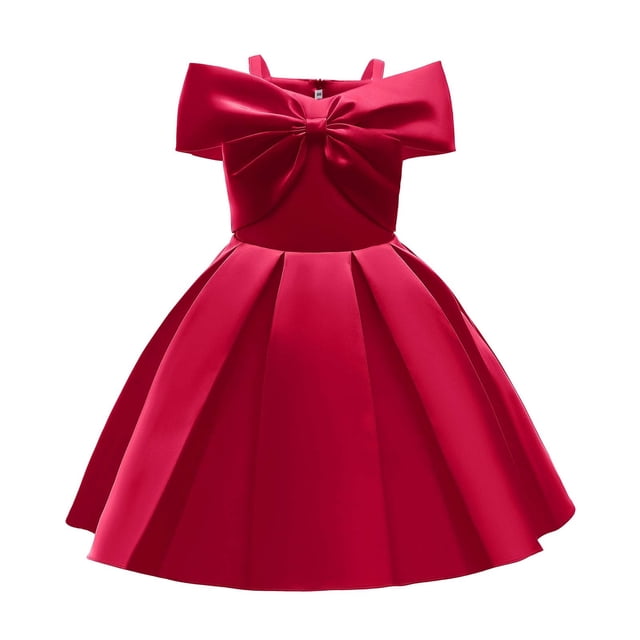 SXcggal One Robe Élégante pour Fille, Épaules Dénudées, Ligne A, Robe de Fête Décontractée, Respirante, Mignonne, Robe Décontractée pour Fille
