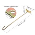 thumbnail image 2 of Ceiling Hooks, 4Pack 20 Inch Screw Mounted Top Long Hooks - for Hanging Plant Pots, Fans, Lights, Lanterns, 2 of 6