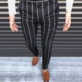 thumbnail image 1 of RKSTN Pants for Men Fall Striped Business Straight Pants Loose Trousers Straight Leg Pants, 1 of 9