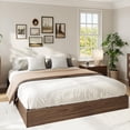 thumbnail image 1 of EDTara Wooden Platform Bed Frame, Twin/Full/Queen/King, Sturdy Slats, Simple Floor Bed, No Box Spring Required, 1 of 6