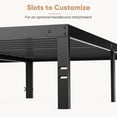 thumbnail image 4 of edx 14" High King Size Bed Frame No Box Spring Required, Heavy Duty Metal, Sturdy Steel Slat Support with Under Bed Storage, 4 of 10