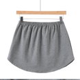 thumbnail image 3 of Jupon Demi-Long Superposé à Étages Transparent à Rayures Imprimées pour Femme, Grande Taille, 3 of 8