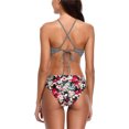 thumbnail image 2 of Charmo Womens Bikini Swimsuit Set Halter High Neck Cross Back Bathing Suit, 2 of 6