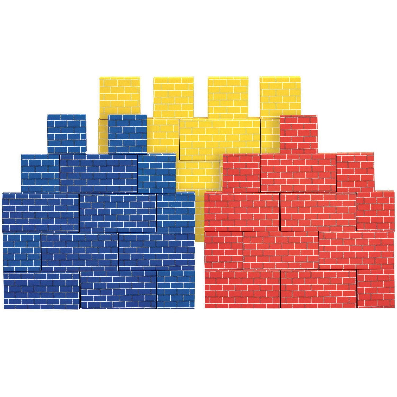 Bankers Box at Play Cardboard Building Blocks. Includes 40 blocks in 2 different preferred larger sizes and 3 different colors. For children 3+.