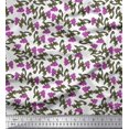 thumbnail image 1 of Soimoi Rayon Fabric Leaves & Floral Block Print Sewing Fabric Yard 42 Inch Wide, 1 of 3