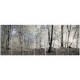 thumbnail image 2 of Designart - Dark Morning in Forest Panorama - Landscape Canvas Art Print, 2 of 2