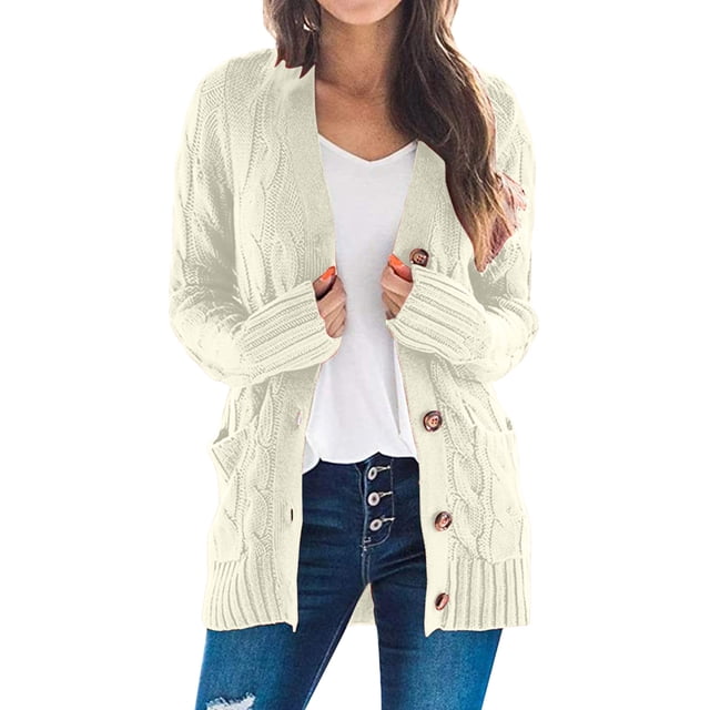 Kcodviy Sweaters Womens Open Sleeve 3X Womens Winter Coats and Jackets Knit Boho Long Patchwork Little Plus Size Winter Coats Coat Cardigan Pockets Front Open Front Cardigan Sweater