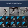 thumbnail image 4 of relayinert Eyeglasses Screws Stainless Steel Sun Glasses Non-slip Nose Pads Optical Remote Control Repairing Spectacles Small, 4 of 6