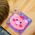 thumbnail image 3 of DIY Embroidery Doll Set For Kids Sewing Arts And Crafts Kit Easy To Do Cartoon Animal Sewing Projects Yarn Board Animals Stickers Hands On Activities 1pc, 3 of 3