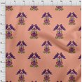 thumbnail image 3 of oneOone Polyester Lycra Fabric Leaves|Bird & Floral Block Print Fabric BTY 56 Inch Wide, 3 of 4