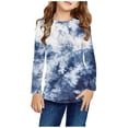 thumbnail image 1 of RXIRUCGD Chemises à Manches Longues pour Filles, Col Rond Mignon, Blouses Décontractées Élégantes, Multicolore, Taille : 11 Ans, 1 of 6