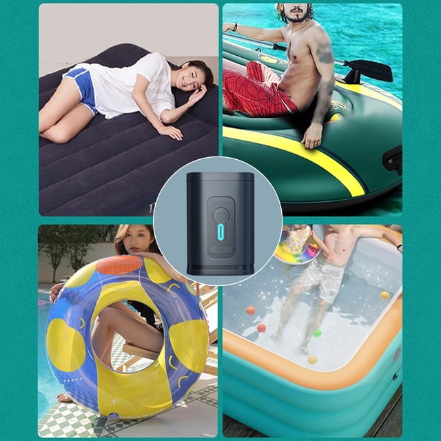 Dvkptbk Electric Pump for Inflatables, Portable Rechargeable Mini Pump with 1200mAh Battery for Mattress Couch Pool Floats,Blow Up Pool Rafts Bed Boats Toys Micro Air Pump on Clearance