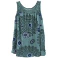 thumbnail image 1 of Robes Courtes Décontractées Bohèmes Amples Sans Manches à Fleurs pour Femmes Grande Taille, 1 of 2