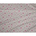 thumbnail image 4 of oneOone Polyester Lycra Fabric Blue & Peach Flower Floral Decor Fabric Printed BTY 56 Inch Wide, 4 of 4