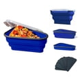 thumbnail image 1 of Contenant de Rangement pour pizza Réutilisable et Extensible avec 5 Plateaux Chauffants Micro-Ondables, Boîte à pizza en silicone Ajustable, Contenant pour Tranches de pizza Gain de Place et Restes, Compatible Micro-Ondes et Lave-Vaisselle., 1 of 7