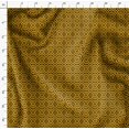 thumbnail image 4 of Soimoi Gold Velvet Fabric Circle Art Geometric Printed Craft Fabric by the Yard 58 Inch Wide, 4 of 5