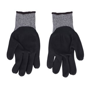 LYUMO Gant de protection 5 Gants de travail noir pour jardinage en plein air, Gants résistants à la coupure, Gant protecteur