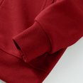 thumbnail image 4 of Milgrthf Unisexe Garçons Filles Chandails d'Automne Sport Décontracté Manches Longues Fermeture Éclair Complète Mignon Col Ras du Cou Basique Couleur Unie Chandails à Capuchon Chandail avec Poche Bourgogne 2-3 Ans, 4 of 5
