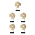 thumbnail image 1 of Wweixi Creative Nordic Home Decoration Accessories Iron Home Office Decor Desktop Gold S 5Set, 1 of 6