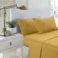thumbnail image 2 of Martha Collection 1800 Series Embossed Deep Pocket Sheet Set - Super Soft & Wrinkle Free - Luxurious Bed Sheets Set (Full, Gold), 2 of 2