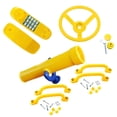 thumbnail image 4 of Bunblic Kids Children Play Toy Steering Wheel Swings Set Accessory Playground Wheel Outdoor Swing Set for Interactive Learning Ages 3+ yellow, 4 of 8