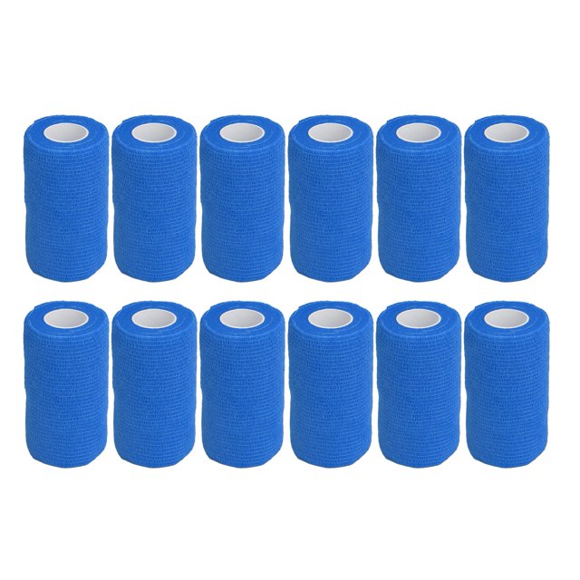 Nonwovens Wrap, 10cm Natural Latex Pet Vet Bandage For Cows For Farm Blue