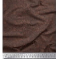 thumbnail image 1 of Soimoi Brown Rayon Fabric Lotus Leaves Print Sewing Fabric Yard 42 Inch Wide, 1 of 4