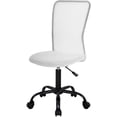 thumbnail image 1 of BestOffice Ergonomic Home Office Task Chair, Mid-Back Armless Adjustable Rolling Design with Lumbar Support, Mesh, White, 1 of 7